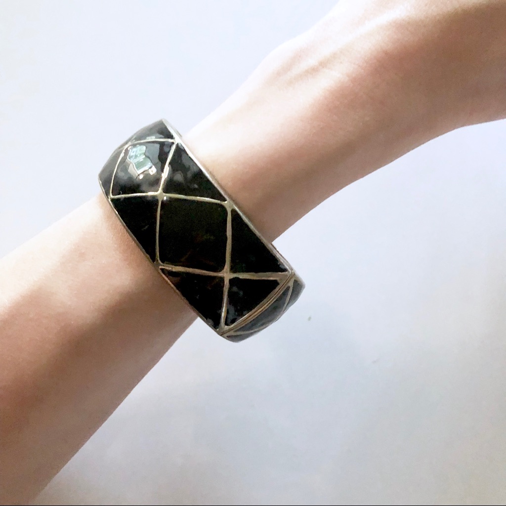 Enamel Bangle Bracelet